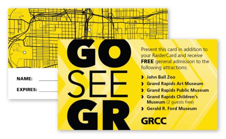 A picture of the Go See GR card