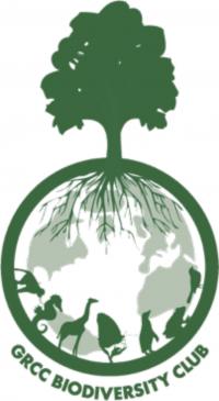 Biodiversity Club Logo. The Earth as Tree Roots.