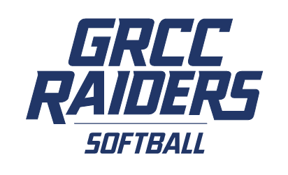 GRCC Raiders logo with Softball written underneath.