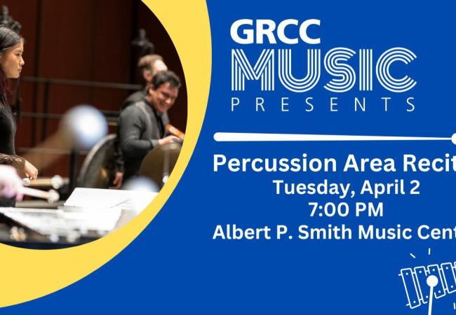 GRCC Music Presents: Spring Percussion Area Recital 