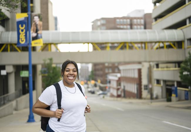 Student outside