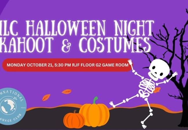 International Language Club Halloween Kahoot and Costume Night