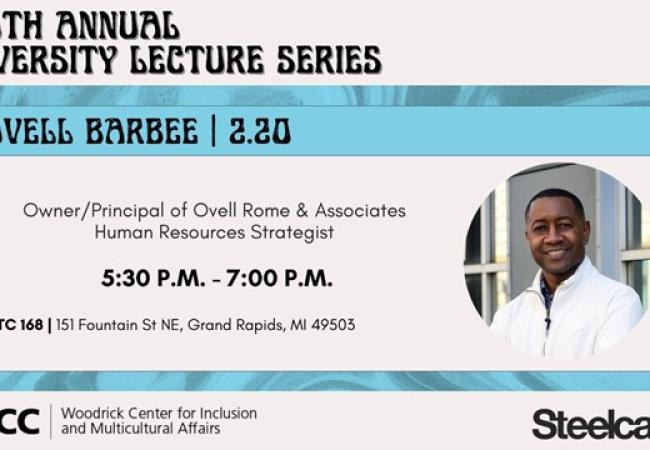 Diversity Lecture Series: Ovell Barbee