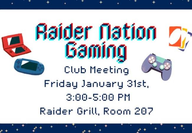 Raider Nation Gaming Club Meeting