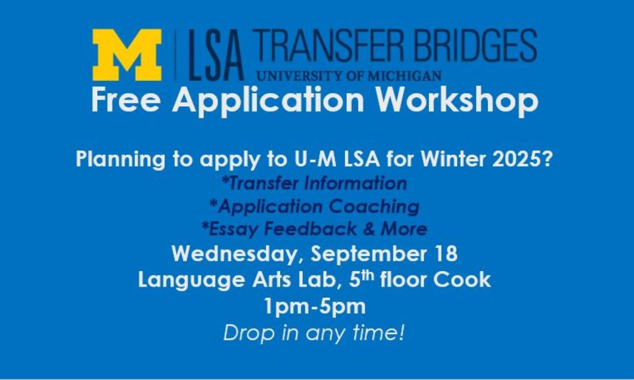 Transfer Application Workshop