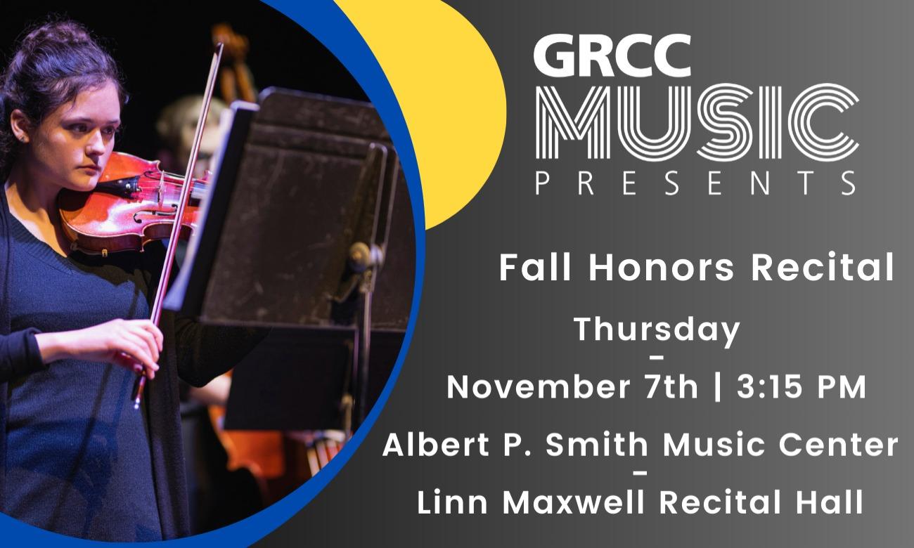 GRCC Music Presents: Fall Honors Recital