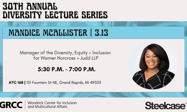 Diversity Lecture Series: Mandice McAllister