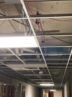 Ceiling demo rec center