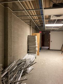 hallway demo rec center