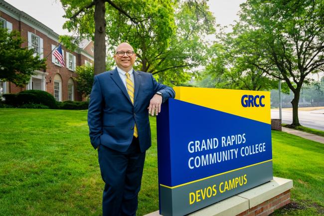 President Charles Lepper at the GRCC DeVos Campus