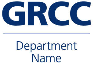 GRCC Department logo stacked