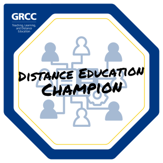Distance Education Champion badge