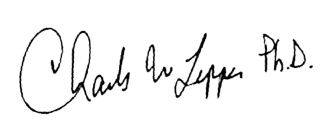 Charles W. Lepper, Ph.D. signature