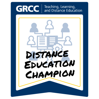 Distance Education Champion badge