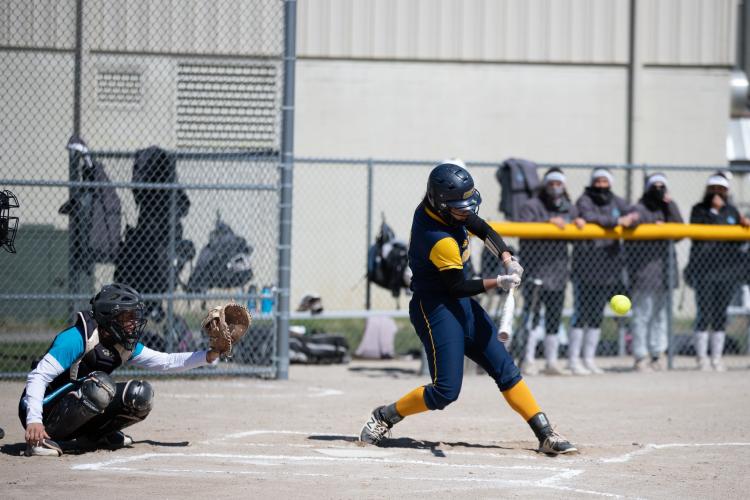 Alexis Nguyen at the plate.