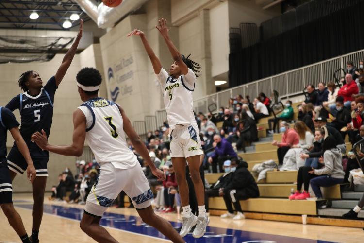 Jovante Jones jumping for a shot. 