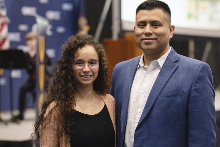 Fabiola Carrillo Esparza with her husband, Sergio.