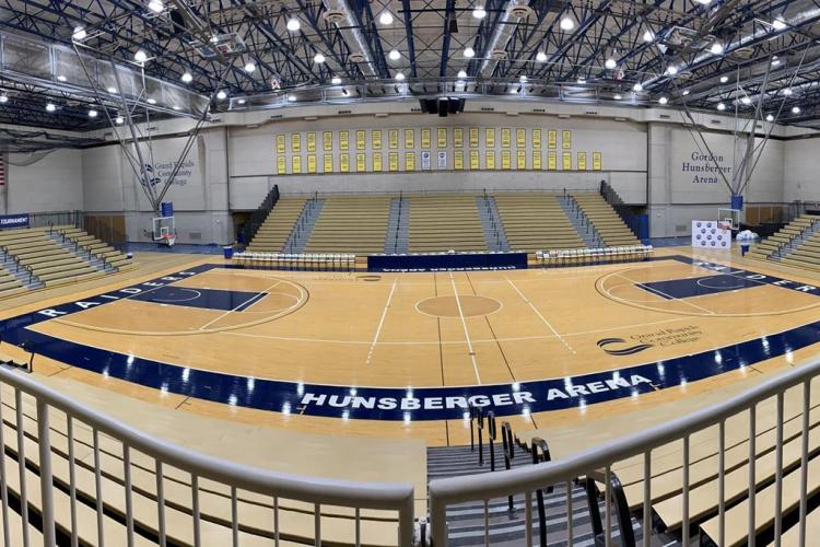 A wide-angle view of the Hunsberger Arena.