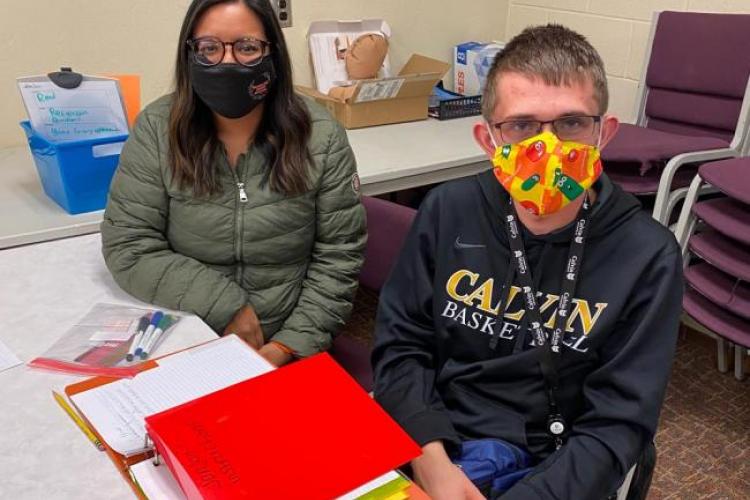 OTA students wearing masks