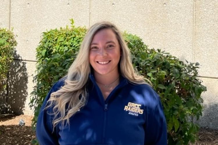 Portrait of Mackenzie Ondersma outside the Ford Fieldhouse.