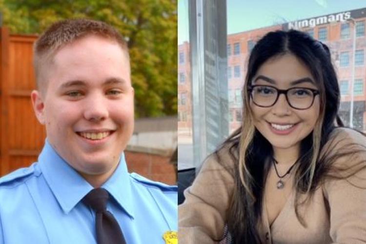 Portraits of Promise Zone students Ben Gillion and Iliana Argueta. 